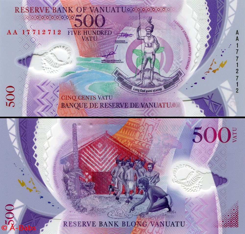 VANUATU - PICK 12Aa - 500 VATU - 2017 billets oceanie vanuatu pick 12aa 500 vatu 2017