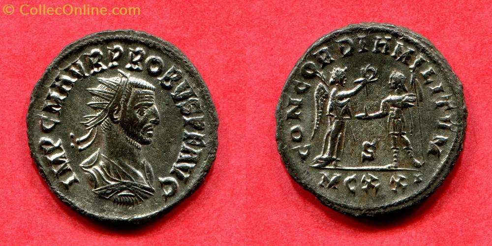 PROBUS - CONCORDIA MILITVM - RIC 907 monnaie antique av jc ap romaine republicaine imperiale probus concordia militvm ric 907