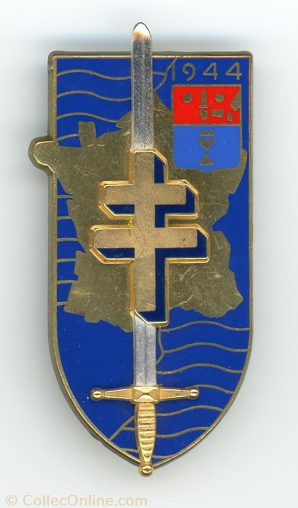Insigne EOR Coët - 9° Compagnie - Promotion "Libération de Baccarat" militarium medaille insigne eor coet 9 compagnie promotion liberation de baccarat