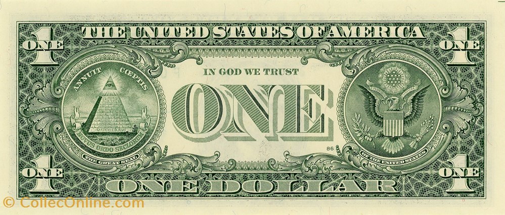 F- 1$ Federal Reserve Notes - Small Size 2003 Series billets amerique du nord etats unis f 1 federal reserve notes small size 2003 series