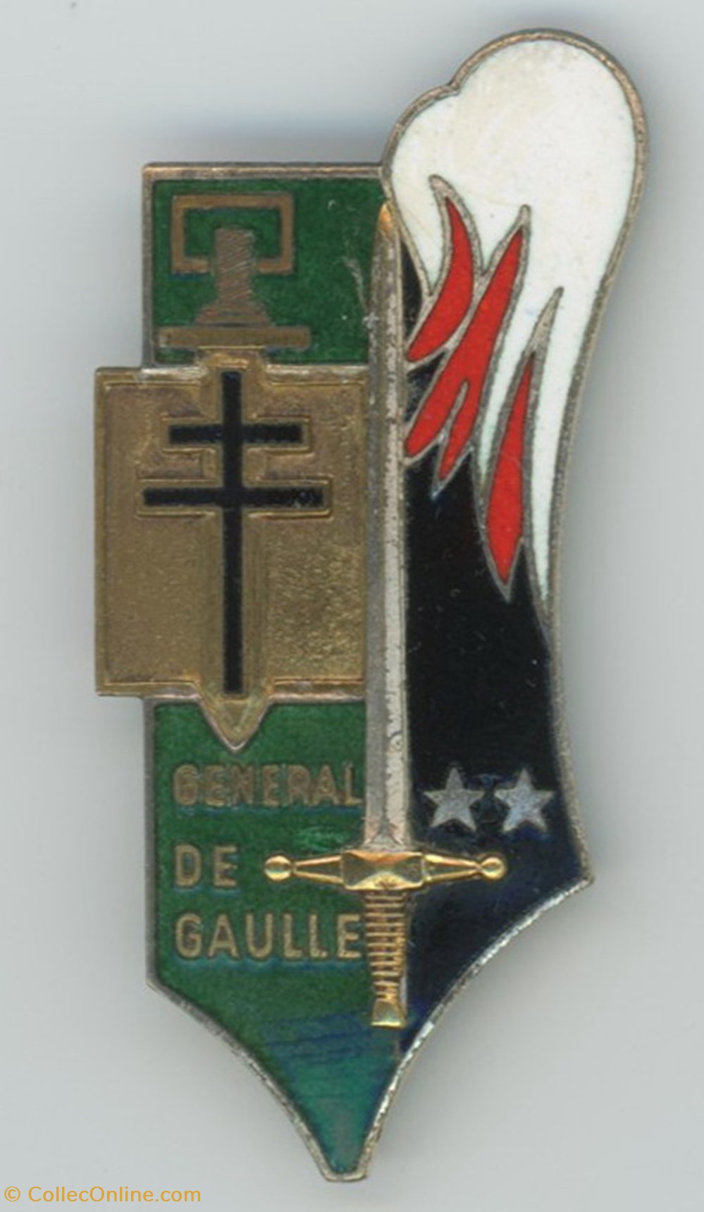Insigne Saint Cyr - 157° Promotion Général de Gaulle militaria medailles insignes insigne saint cyr 157 promotion general de gaulle