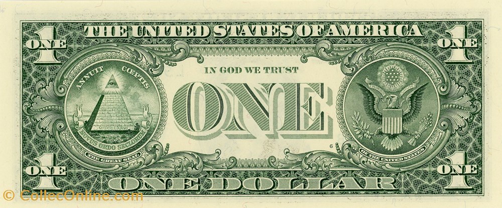 L- 1$ Federal Reserve Notes - Small Size 1999 Series billets amerique du nord etats unis l 1 federal reserve notes small size 1999 series