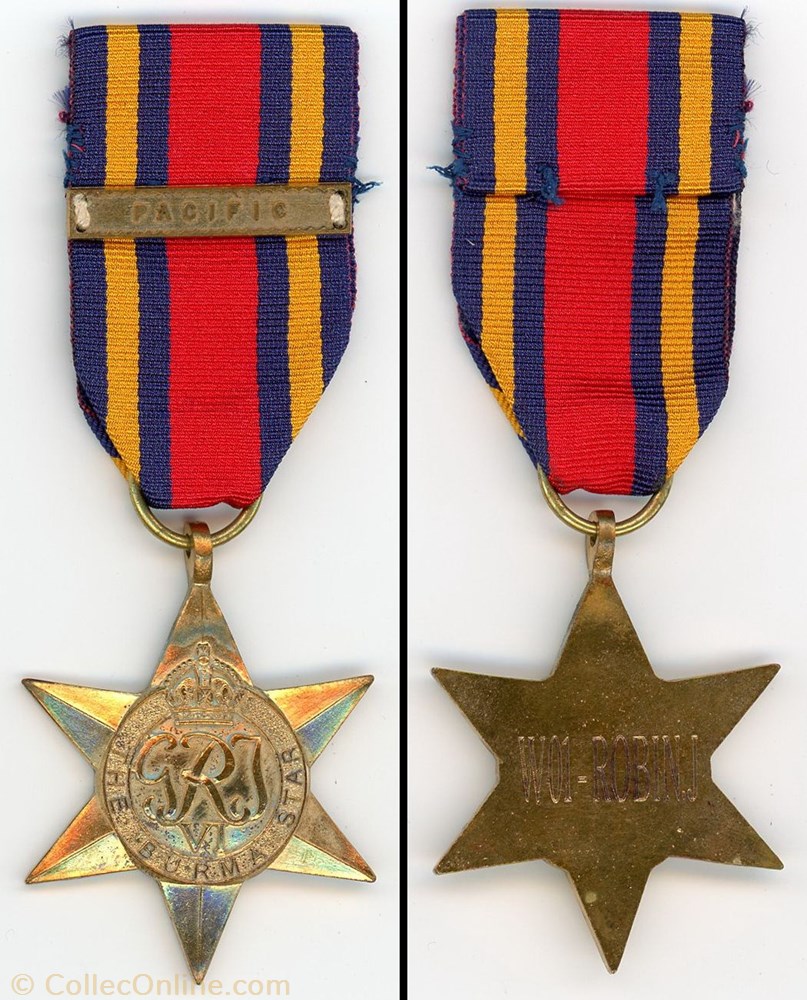 militarium insigne medaille burma star 1939 1945 royaume uni