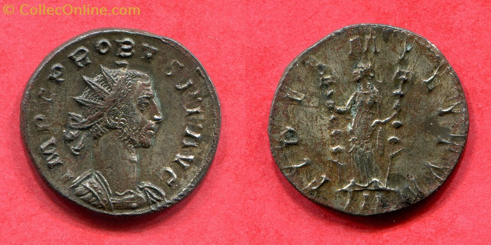 PROBUS - FIDES MILITVM - RIC 80 monnaie antique av jc a ap romaine republicaine imperiale probus fides militvm ric 80