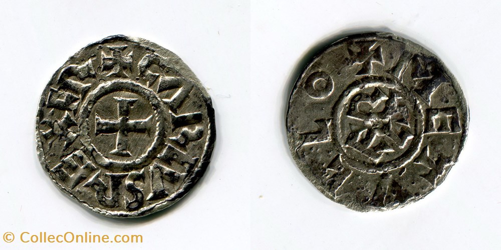 Carolingienne - CHARLES II le Chauve monnaies france carolingiennes carolingienne charles ii le chauve