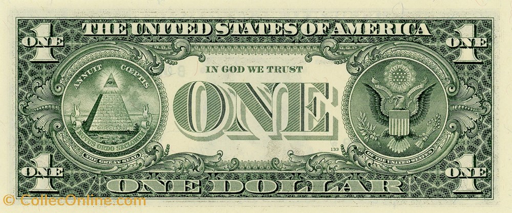 B- 1$ Federal Reserve Notes - Small Size 1995 Series billet amerique du nord etat uni b 1 federal reserve notes small size 1995 series