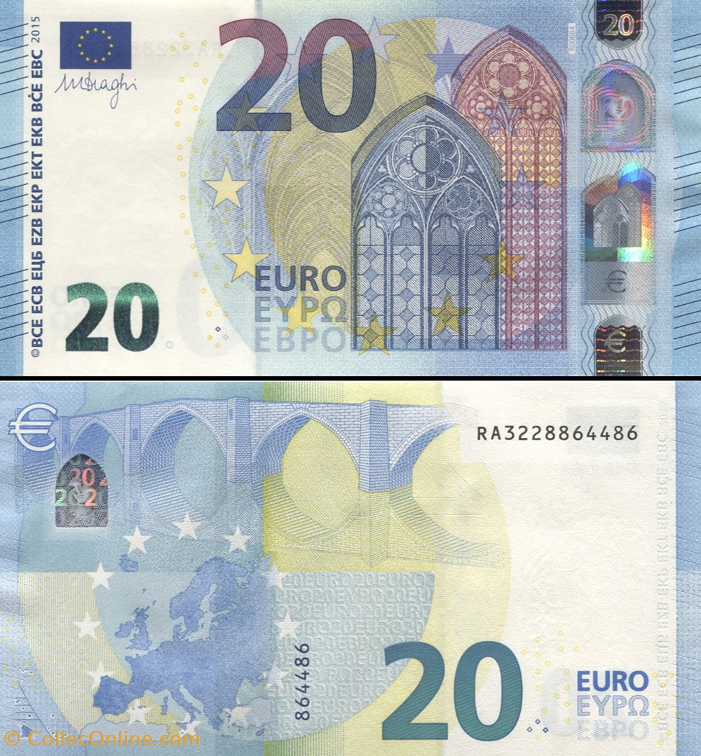 billets 20 euros signature draghi pick 22 r allemagne