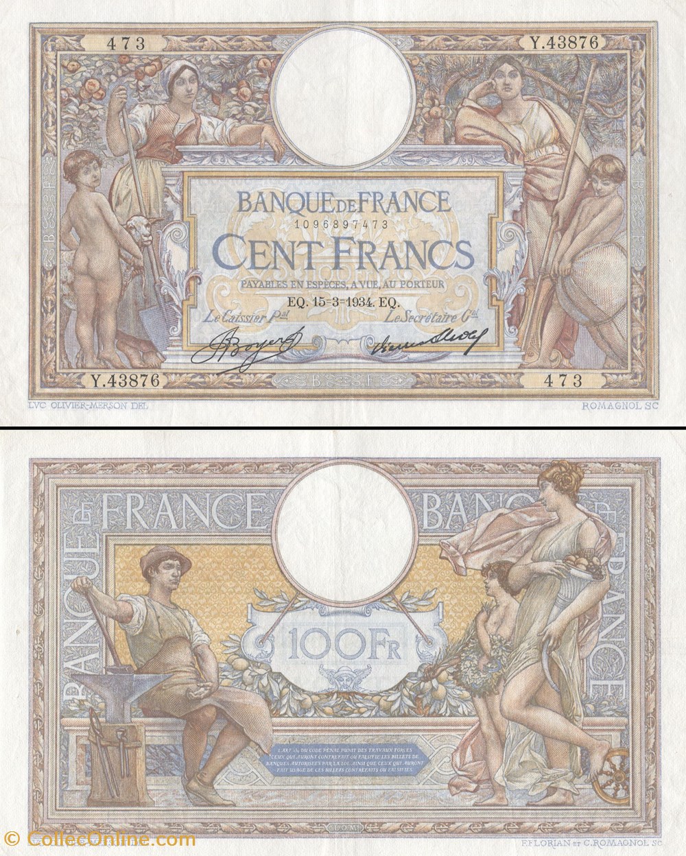 FRANCE - 100 FRANCS - Banknotes - Europe - Banque de France XXe