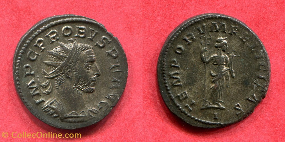 PROBUS - TEMPORVM FELICITAS - RIC 53 monnaie antique av jc ap romaine republicaine imperiale probus temporvm felicitas ric 53
