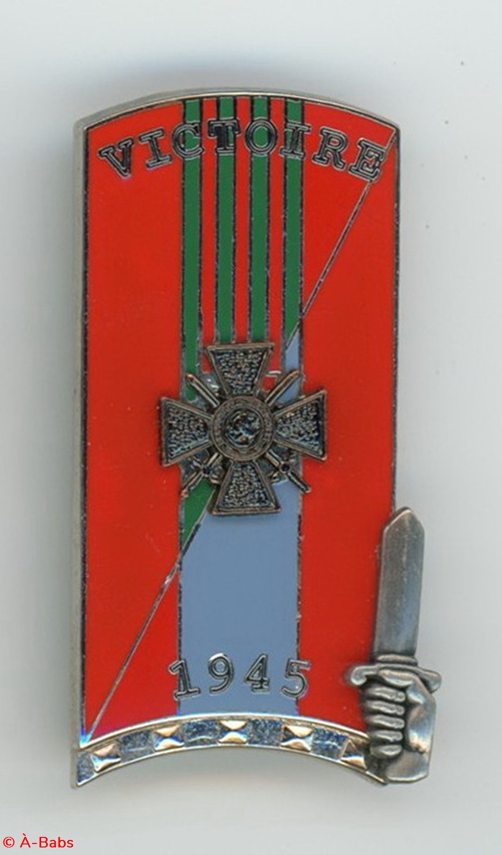 militaria medailles insignes insigne ensoa 230 promotion victoire 1945 rhin et danube