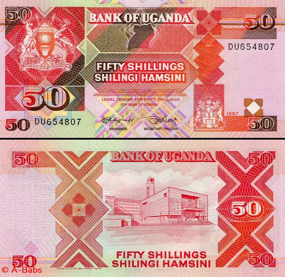 OUGANDA - PICK 30 a - 50 SHILLINGS - 1987 billets afrique ouganda pick 30 a 50 shillings 1987