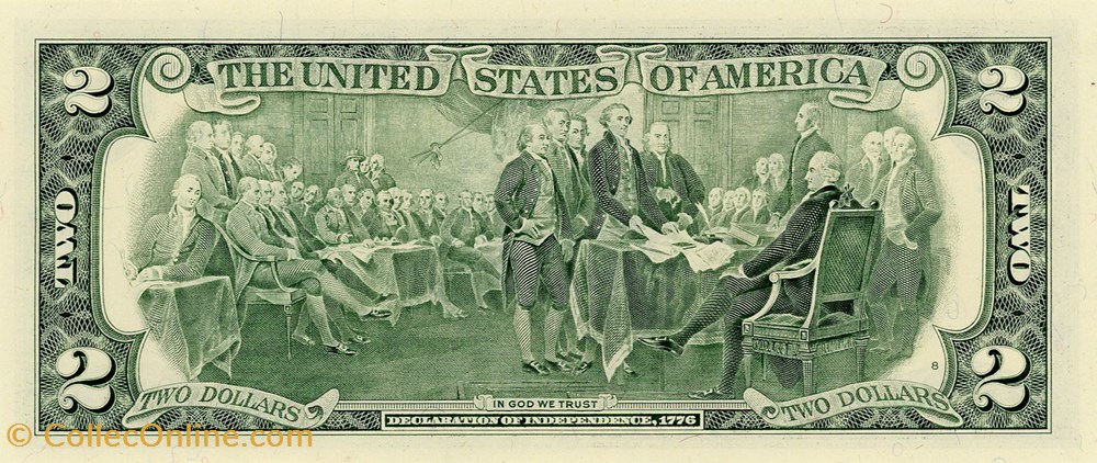 F- Atlanta District - 2$ Federal Reserve Notes - Small Size 1995 Series billets amerique du nord etats unis f atlanta district 2 federal reserve notes small size 1995 series