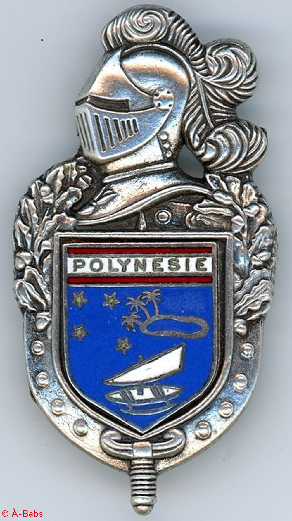 Insigne Gendarmerie - Gendarmerie Polynésie militaria medailles insignes insigne gendarmerie gendarmerie polynesie