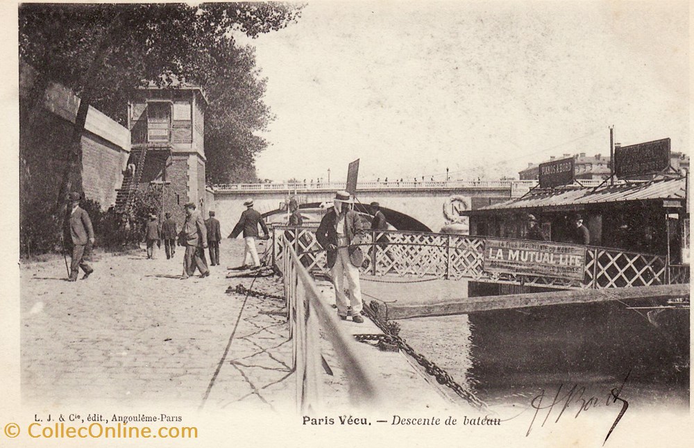 cartes postales europe france collection paris vecu n 006