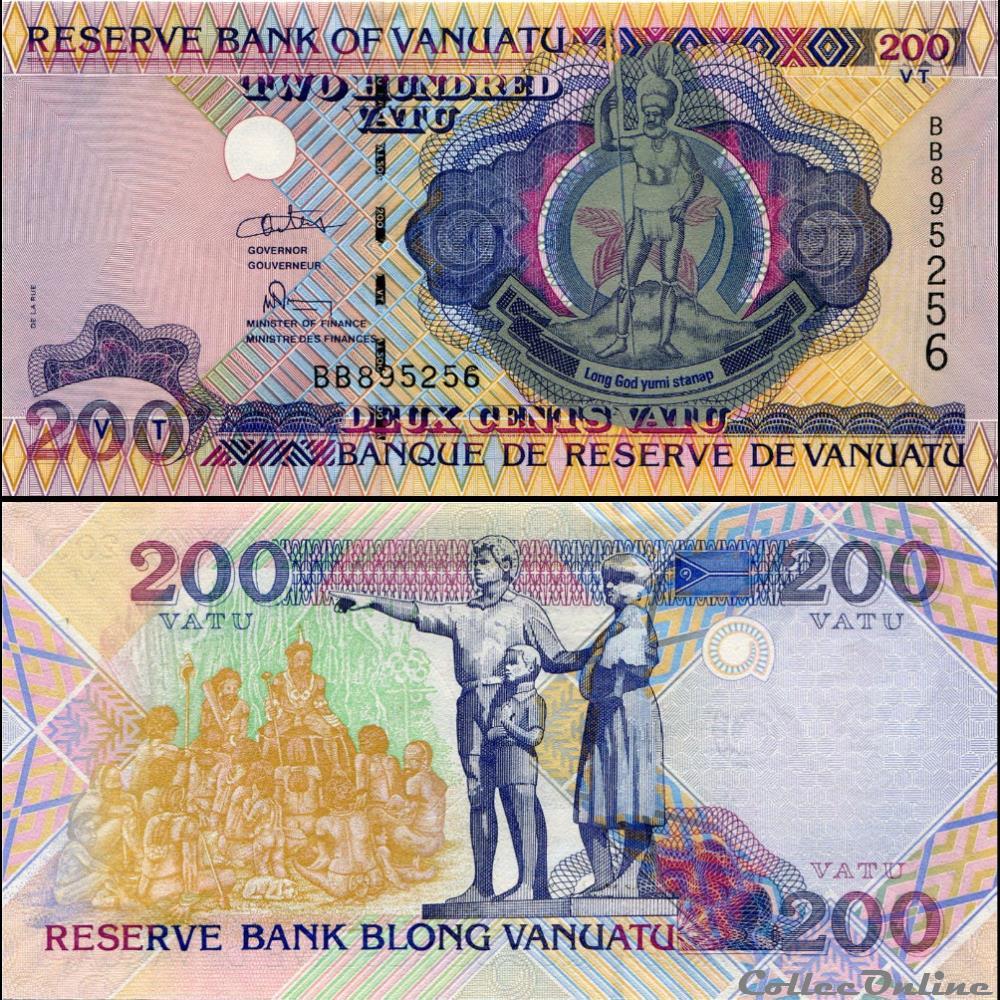 VANUATU - PICK 08 b 1 - 200 VATU - 1995 billets oceanie vanuatu pick 08 b 1 200 vatu 1995