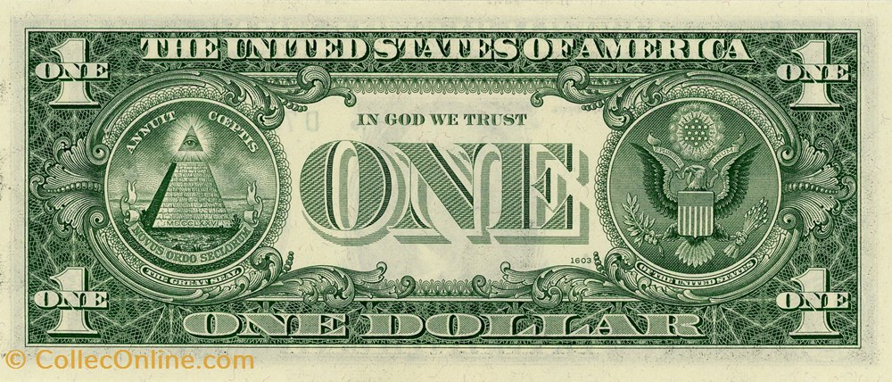 D- 1$ Federal Reserve Notes - Small Size 1969D Series billets amerique du nord etats unis d 1 federal reserve notes small size 1969d series