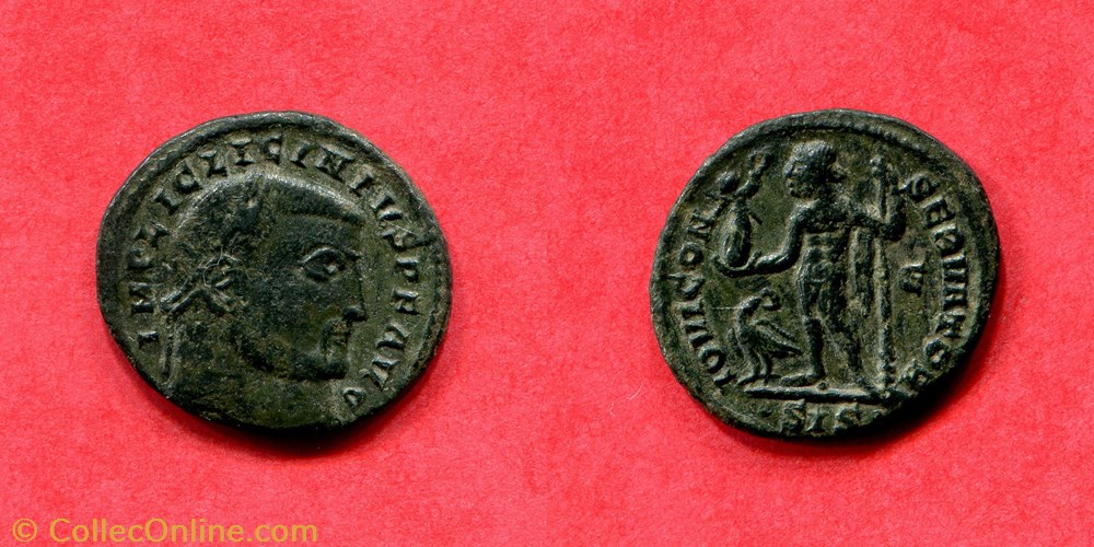 monnaie antique av jc ap romaine republicaine imperiale licinius ier iovi con servatori ric 17