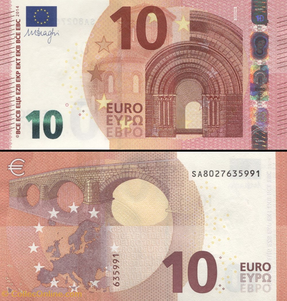 10 EUROS - SIGNATURE DRAGHI - PICK 21 S - ITALIE billets 10 euros signature draghi pick 21 s italie
