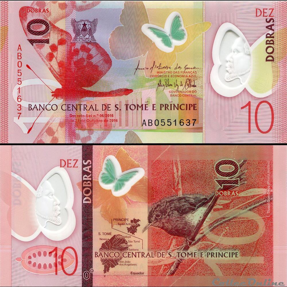 SAO TOME ET PRINCIPE - PICK 71a - 10 DOBRAS - 2016 billet afrique sao tome et principe pick 71a 10 dobras 2016