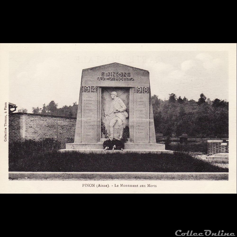 02 - Pinon carte postale france picardie 02 pinon