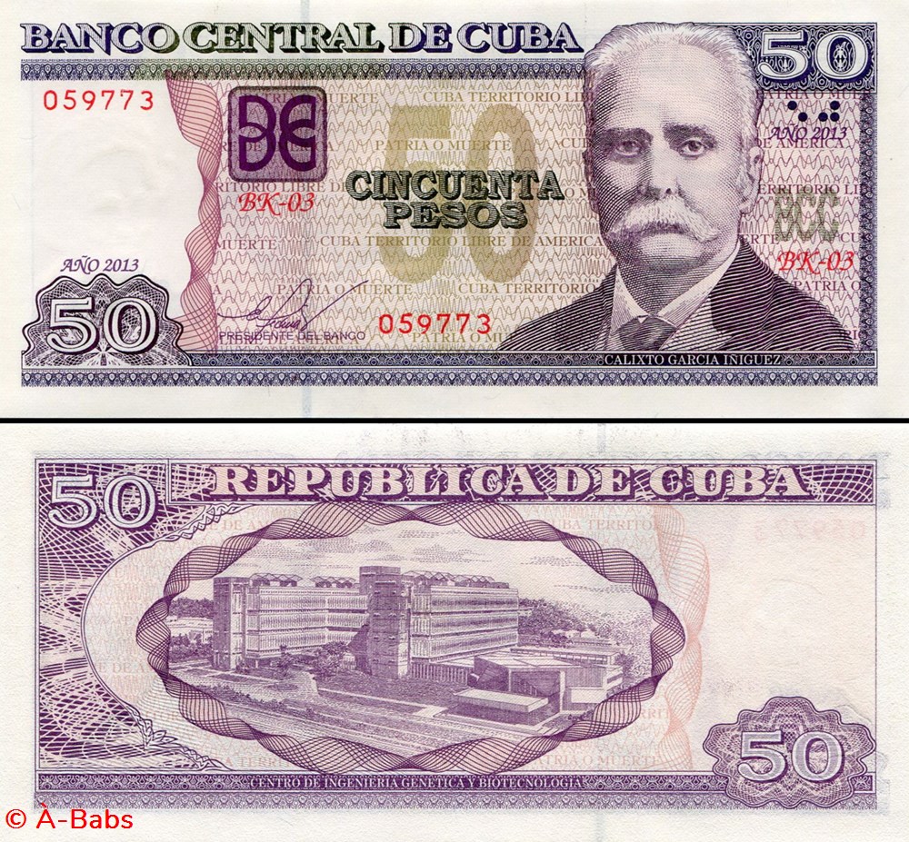 CUBA - PICK 123h - 50 PESOS - 2013 billets amerique centrale et caraibes cuba pick 123h 50 pesos 2013