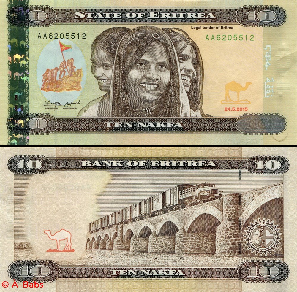 ÉRYTHRÉE - PICK 15a - 10 NAKFA - 2015 billets afrique erythree pick 15a 10 nakfa 2015