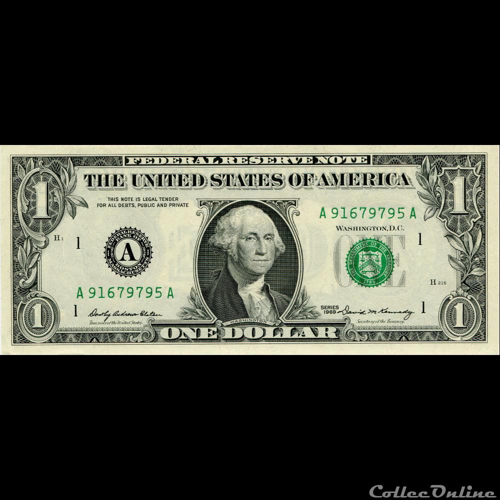 billets amerique du nord etats unis a 1 federal reserve notes small size 1969 series