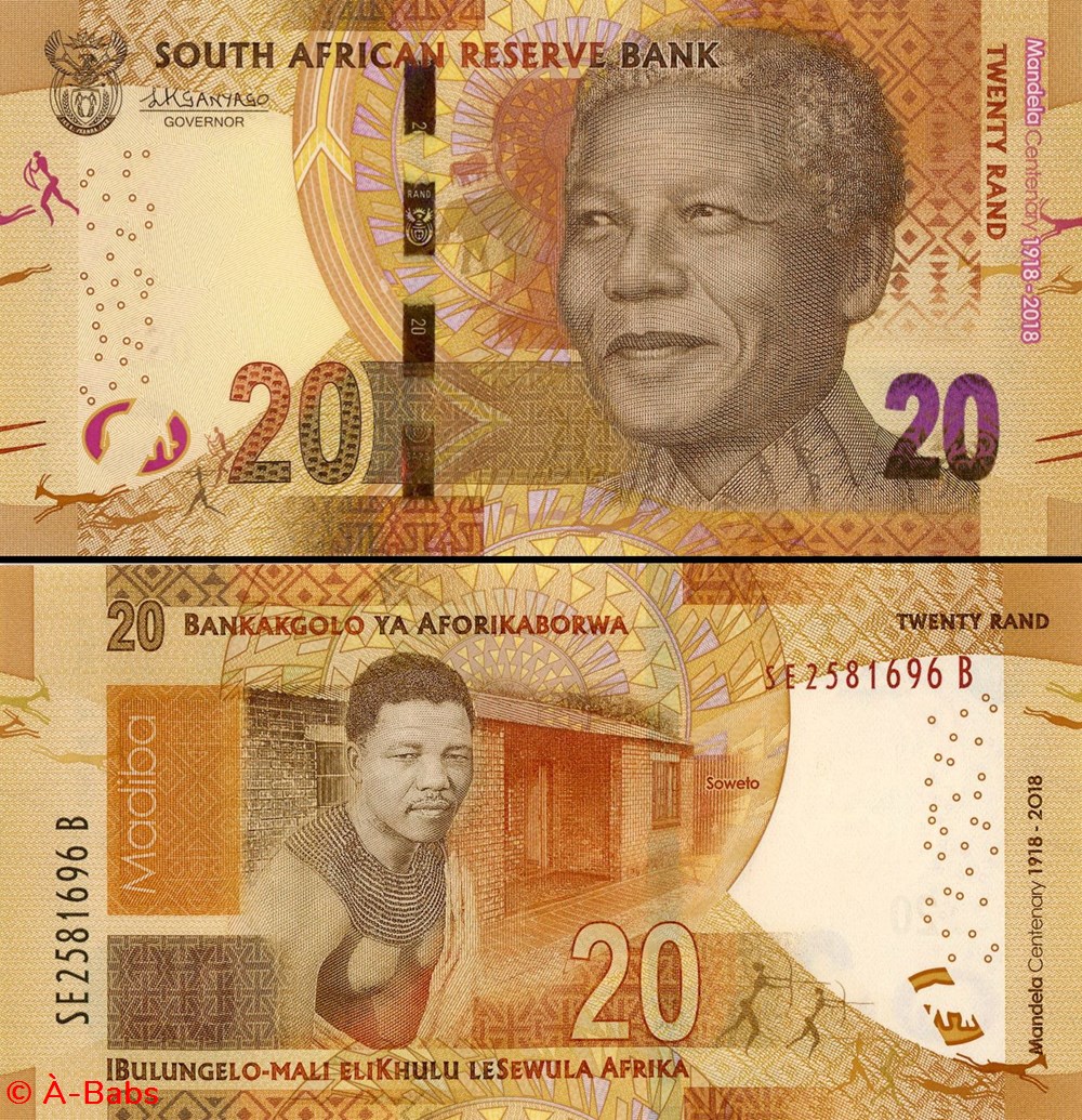 AFRIQUE DU SUD - PICK 144a - 20 RAND - 2018 billets afrique du sud pick 144a 20 rand 2018