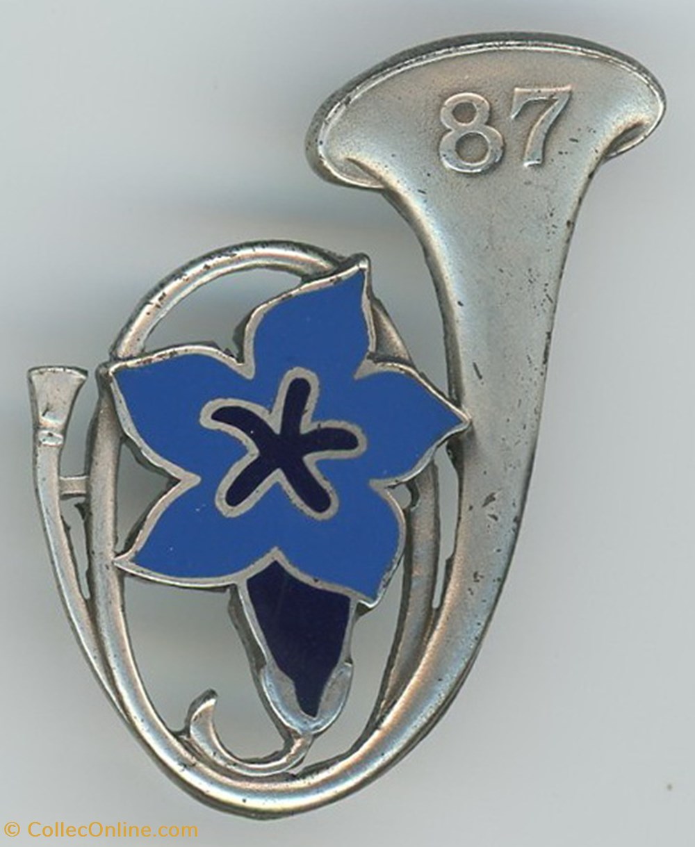 Insigne du 87° Bataillon de Chasseurs Alpins militaria medailles insignes insigne du 87 bataillon de chasseurs alpins