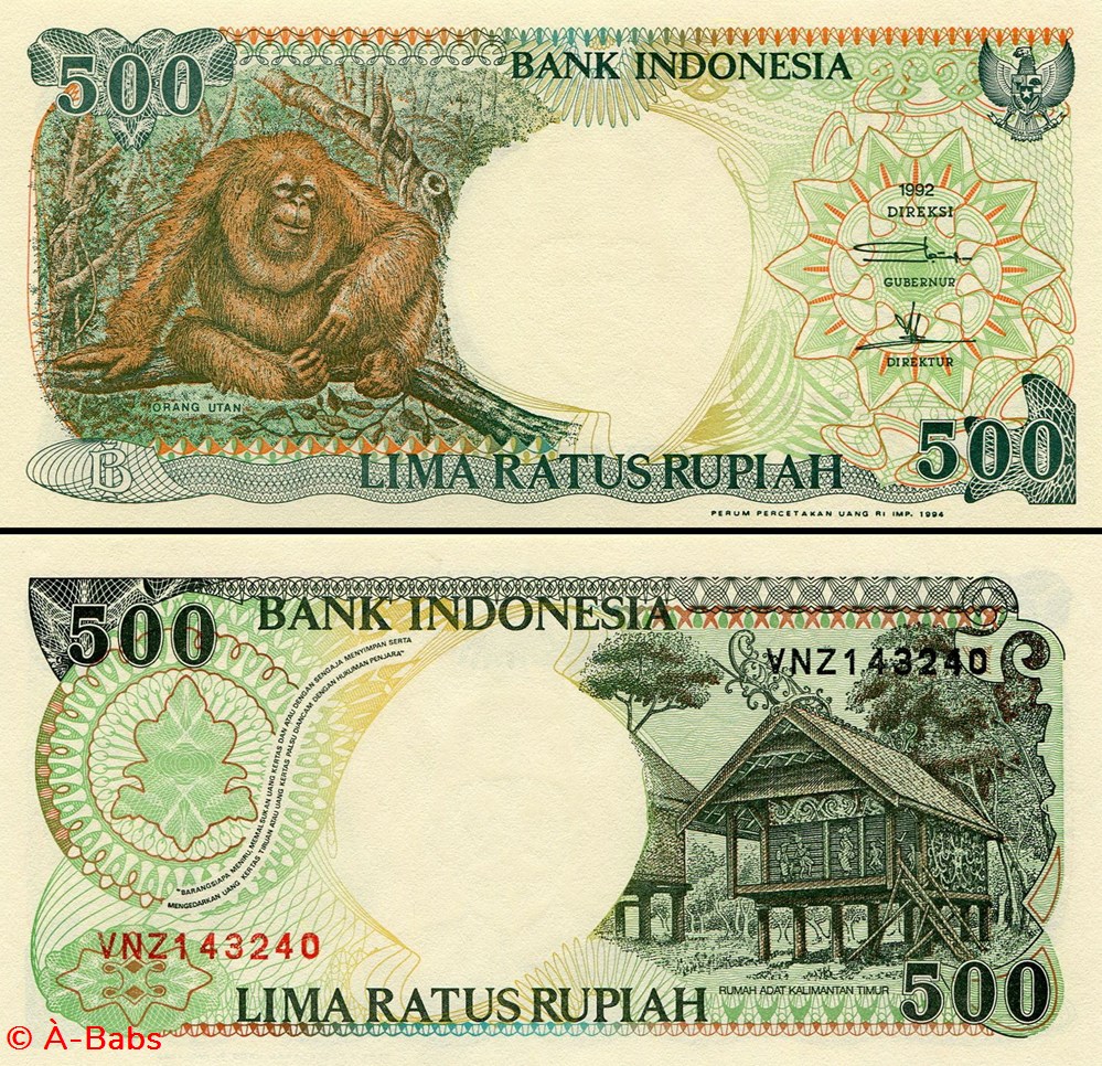 INDONÉSIE - PICK 128c - 500 ROUPIES - 1994 billets asie indonesie pick 128c 500 roupies 1994