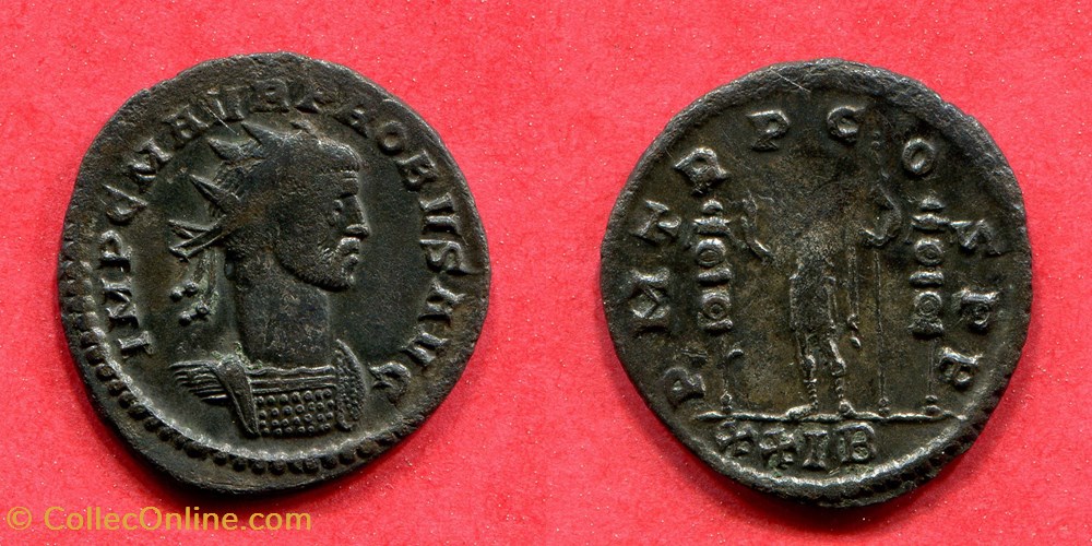 PROBUS - PM TR P COS PP - RIC 607v monnaie antique av jc a ap romaine republicaine imperiale probus pm tr p cos pp ric 607v
