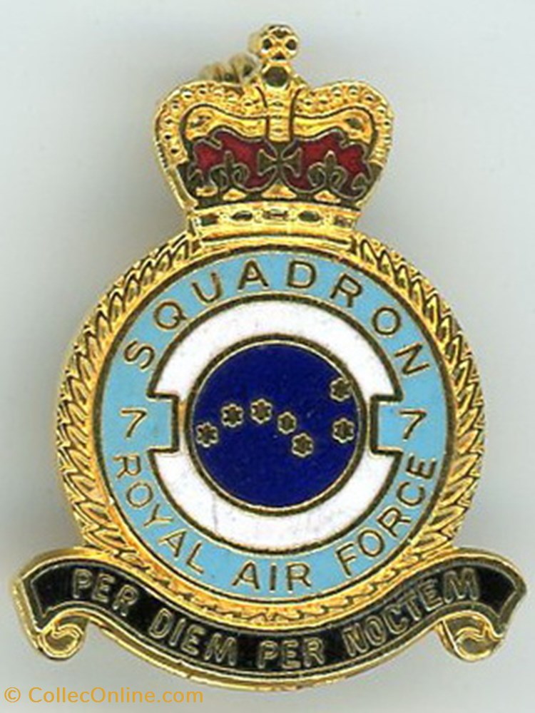 Insigne R.A.F - 7° Squadron (VII°) militarium medaille insigne r a f 7 squadron vii