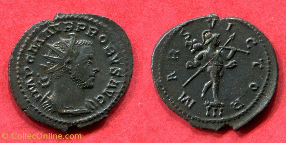 monnaie antique av jc ap romaine republicaine imperiale probus mars victor ric 37