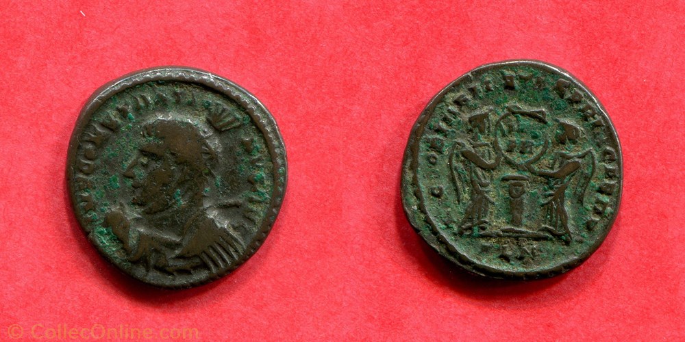 CONSTANTIN 1° - VICTORIAE LAETAE PRINC PERP -RIC 156 monnaie antique av jc ap romaine republicaine imperiale constantin 1 victoriae laetae princ perp ric 156