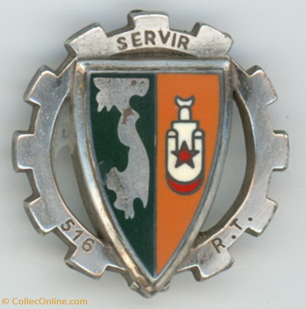 Insigne Terre - 516° Régiment du Train militaria medailles insignes insigne terre 516 regiment du train