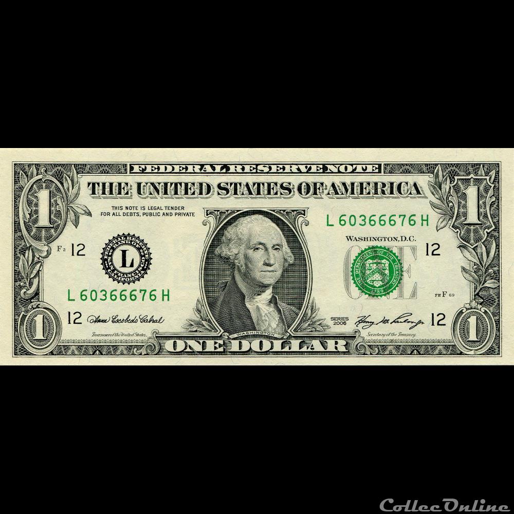 L- 1$ Federal Reserve Notes - Small Size 2006 Series billet etat uni ukraine l 1 federal reserve notes small size 2006 series