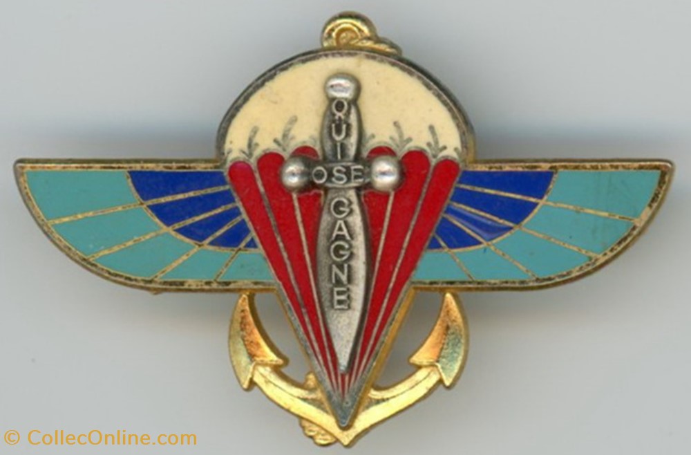 Insigne Parachutistes - 2° Régiment de Parachutistes Infanterie de Marine militaria medailles insignes insigne parachutistes 2 regiment de parachutistes infanterie de marine