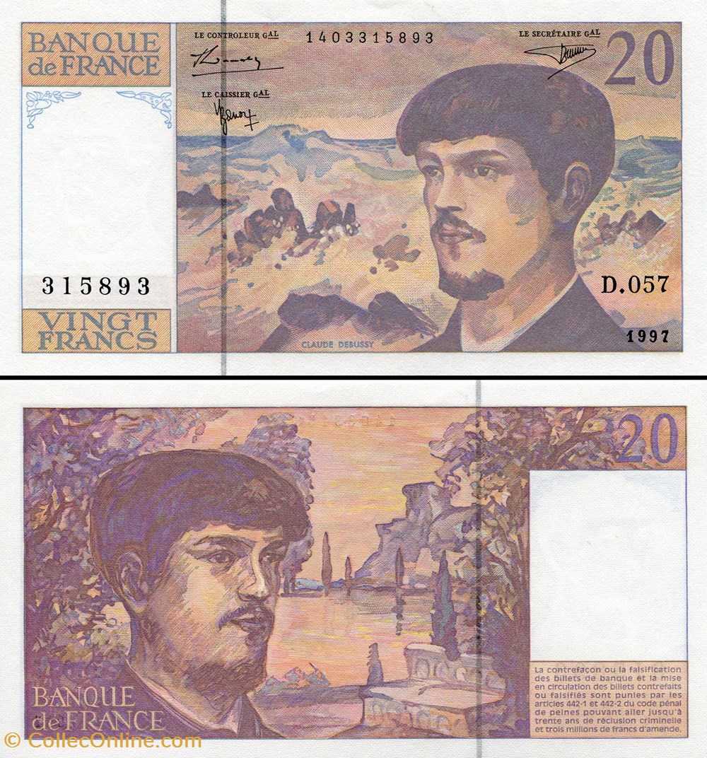 billets europe france 20 francs 1997 d 057