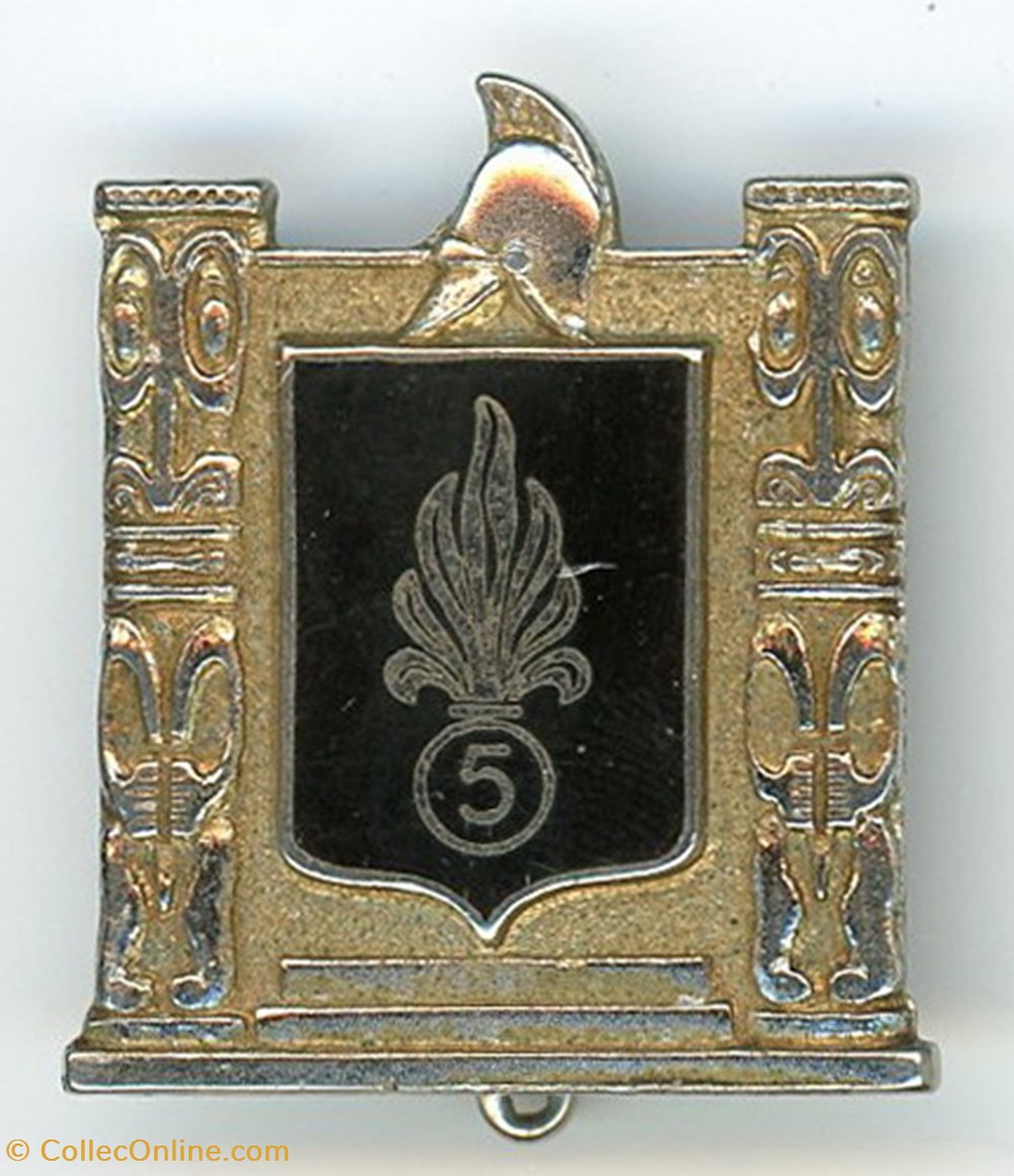 militaria medailles insignes insigne legion etrangere 5 regiment mixte du pacifique de la legion etrangere