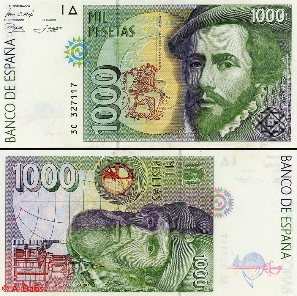 ESPAGNE - PICK 163 a3 - 1000 PESETAS - 1992 billets europe espagne pick 163 a3 1000 pesetas 1992