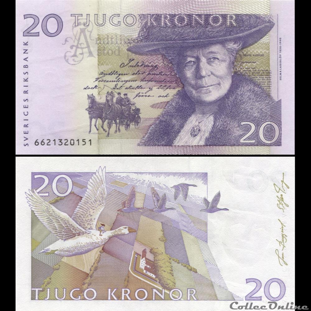 SUÈDE - PICK 63 c - 20 KRONOR - 2006 billet europe suede pick 63 c 20 kronor 2006