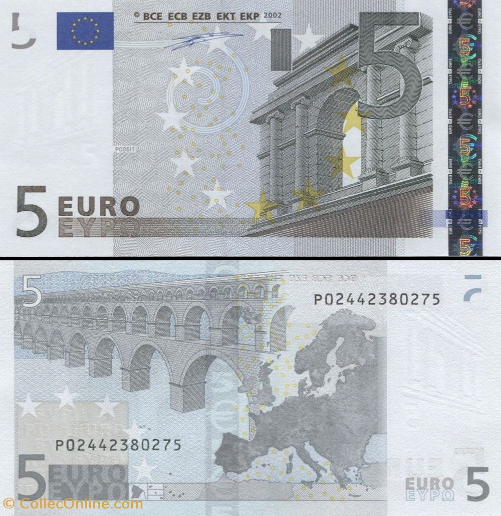 5 EUROS - SIGNATURE DUISENBERG - PICK 1 P 3 - PAYS-BAS billets 5 euros signature duisenberg pick 1 p 3 pays bas