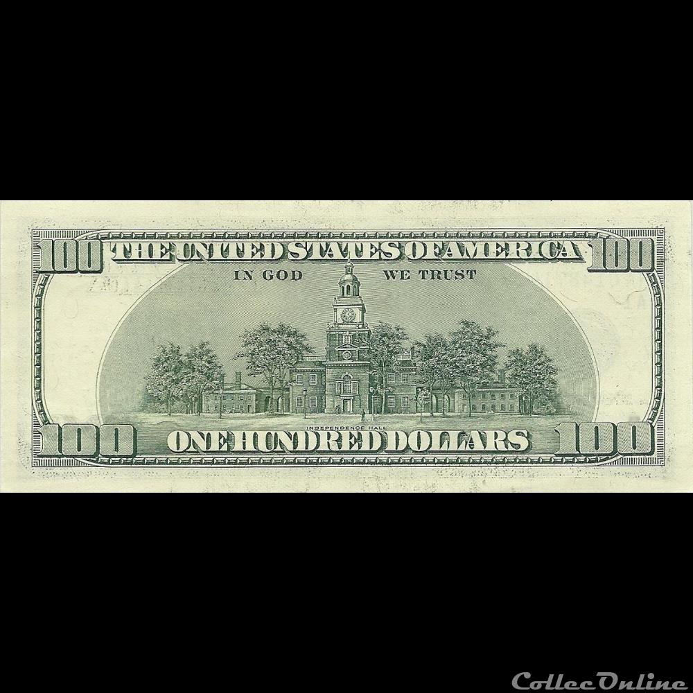 100$ Federal Reserve Notes - Small Size 2006 Series billets amerique du nord etats unis 100 federal reserve notes small size 2006 series