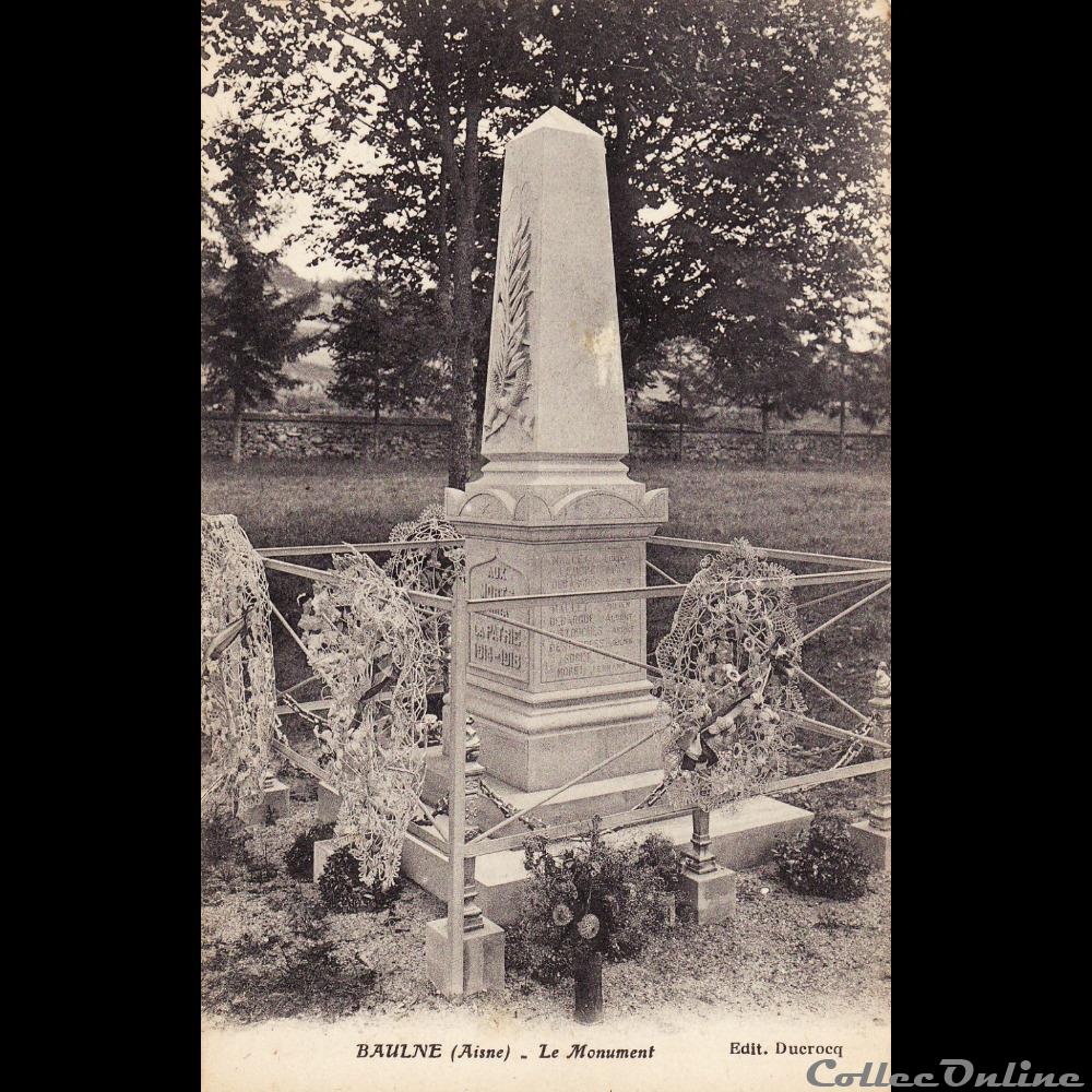02 - Baulne carte postale france picardie 02 baulne
