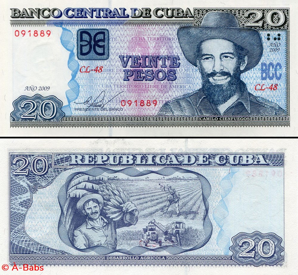 CUBA - PICK 122f - 20 PESOS - 2009 billets amerique centrale et caraibes cuba pick 122f 20 pesos 2009