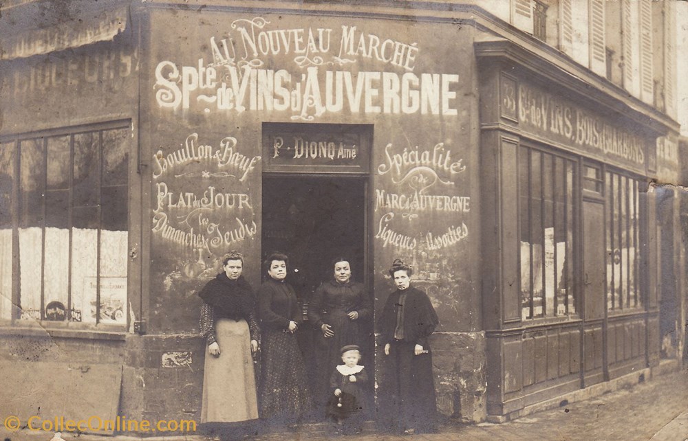 cartes postales europe france paris vins restaurant charbons bois dionq