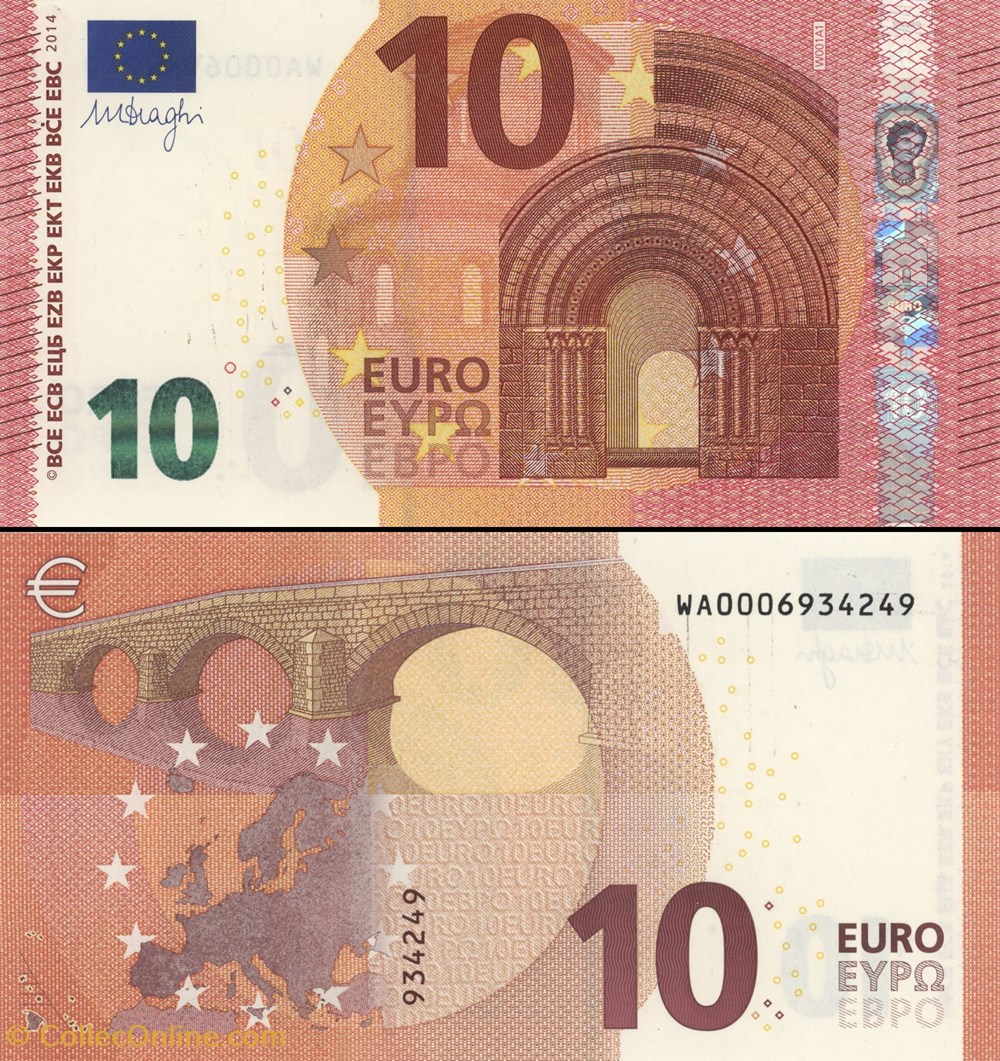 10 EUROS - SIGNATURE DRAGHI - PICK 21 W - ALLEMAGNE billets 10 euros signature draghi pick 21 w allemagne