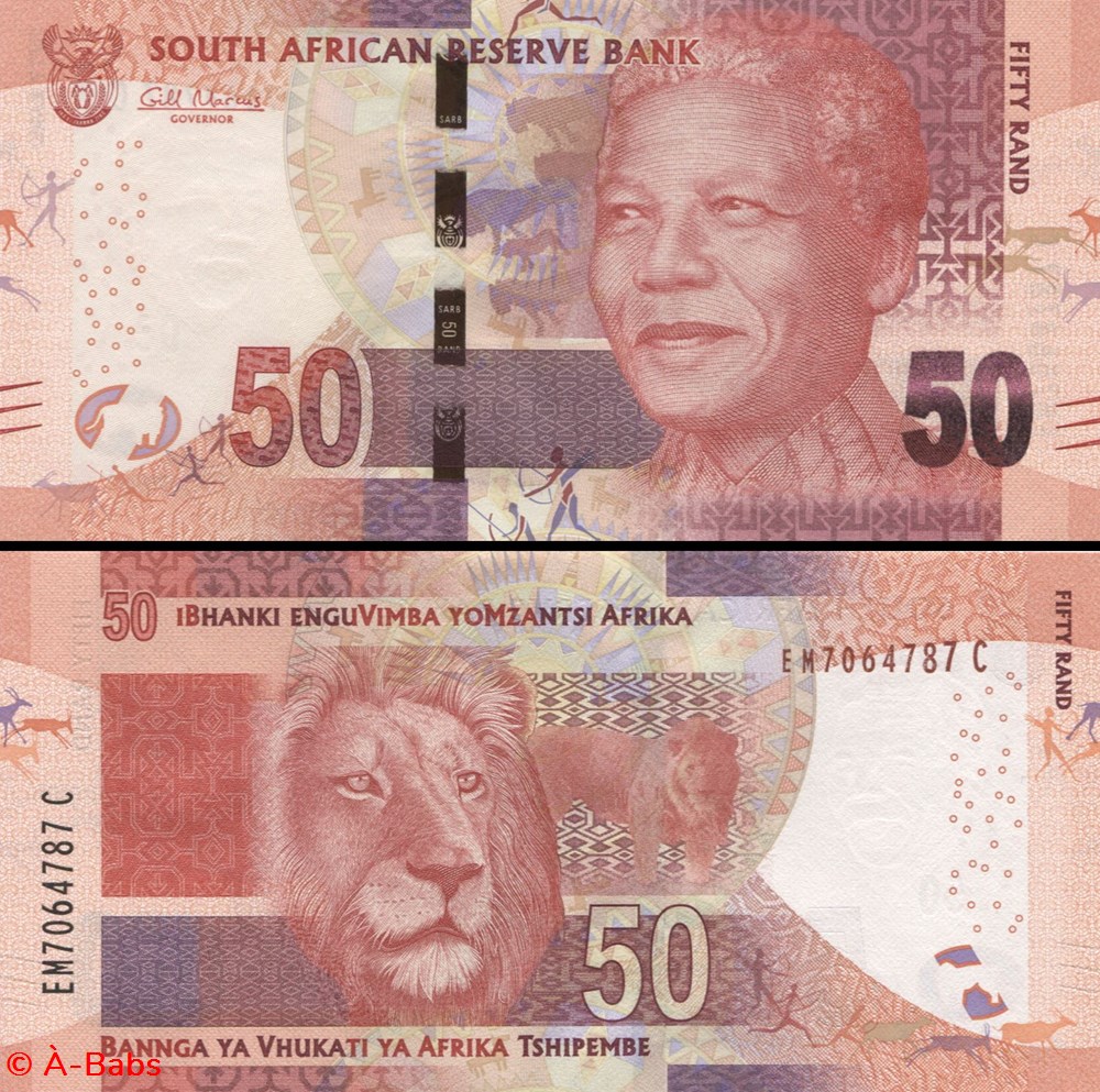AFRIQUE DU SUD - PICK 140a - 50 RAND - 2014 billets afrique du sud pick 140a 50 rand 2014