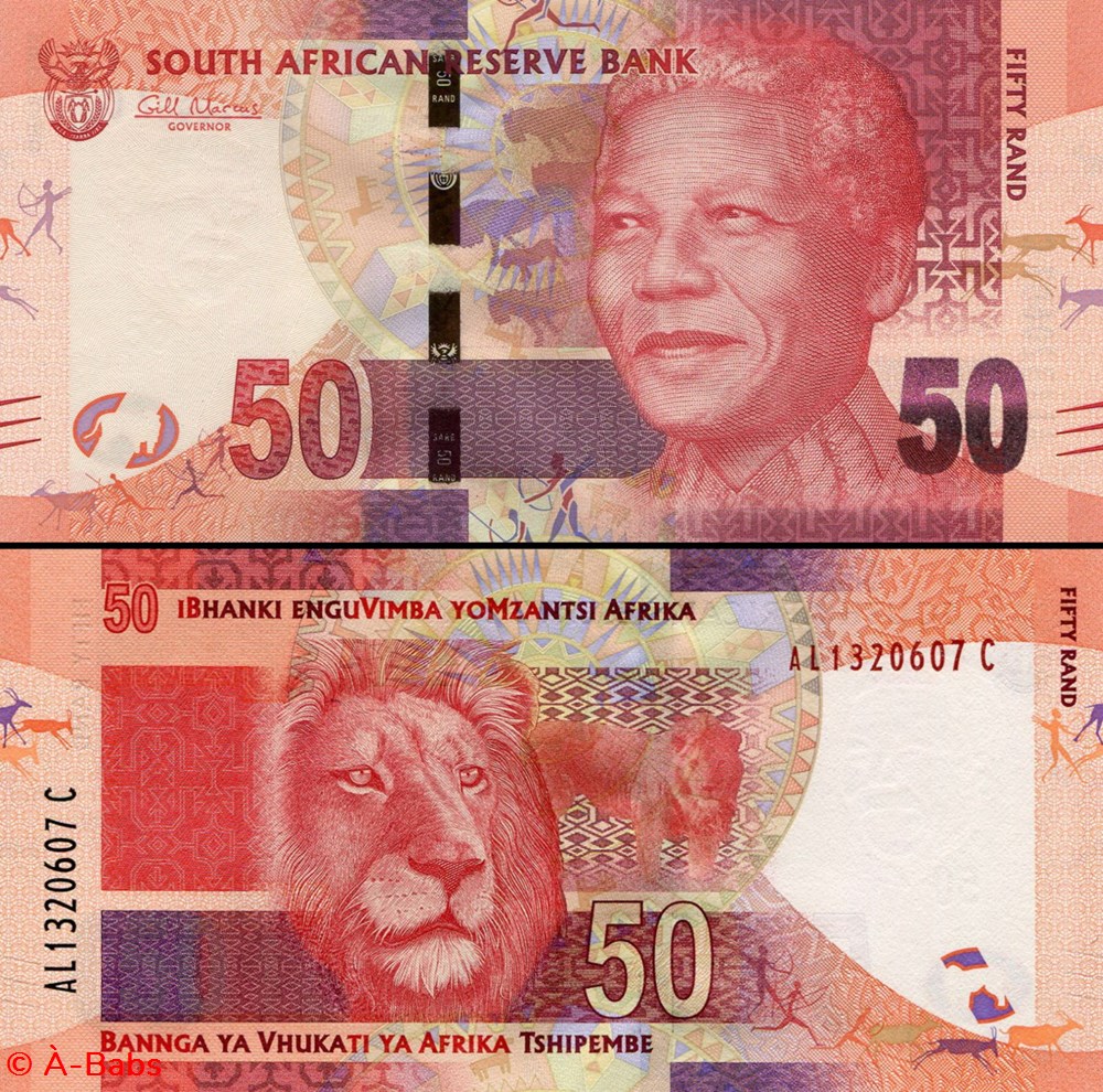 AFRIQUE DU SUD - PICK 135a - 50 RAND - 2012 billets afrique du sud pick 135a 50 rand 2012