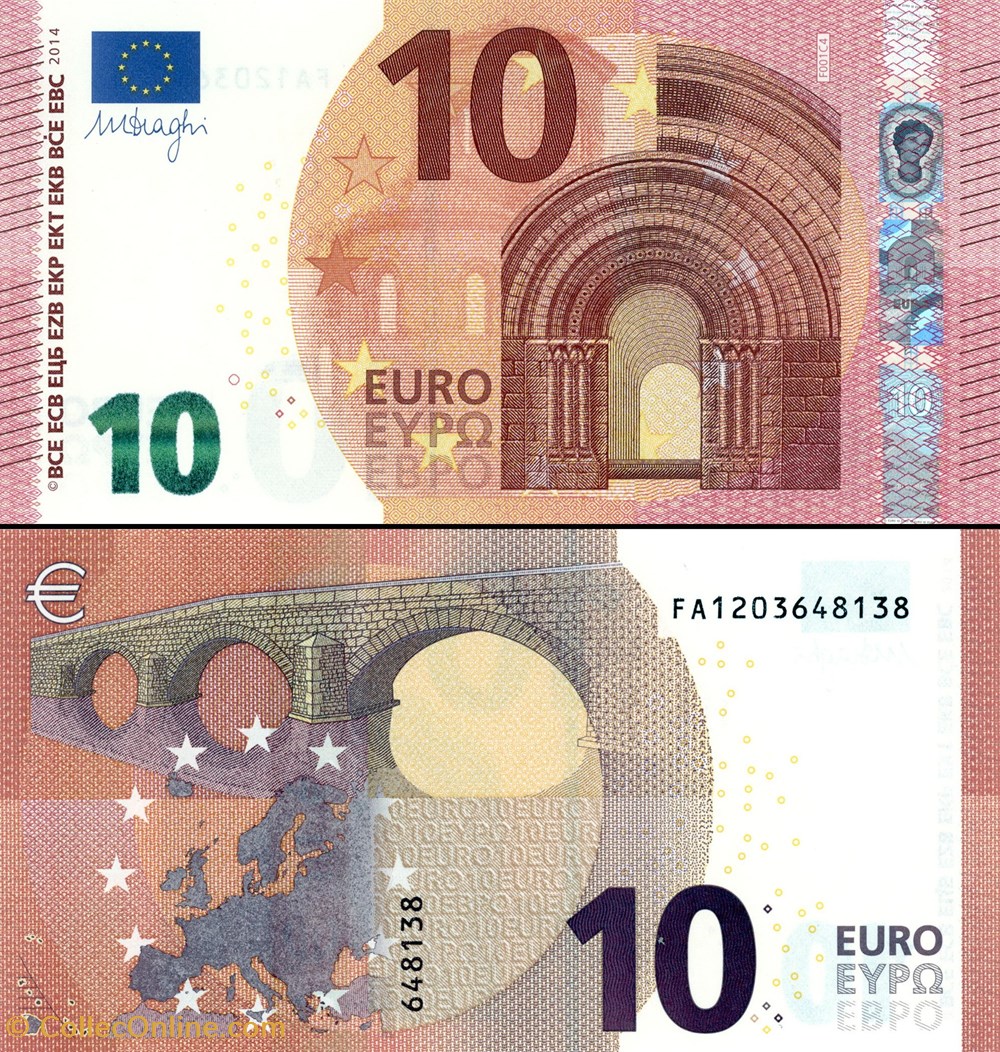 billets 10 euros signature draghi pick 21 f malte